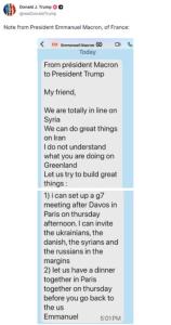 特朗普公开马克龙给他的私信 关税威胁与外交博弈