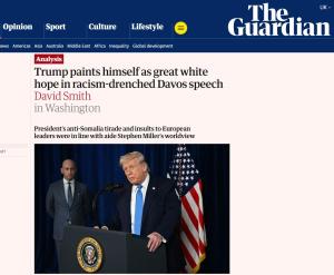 特朗普“侮辱火箭筒”横扫达沃斯 引发国际社会强烈反应