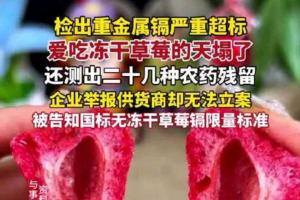 百亿冻干水果市场背后的灰色产业链 重金属与农药残留的隐秘角落