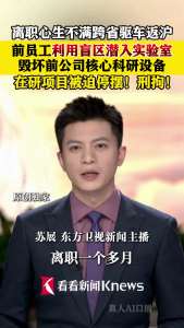 離職員工跨省回公司毀壞設(shè)備被刑拘 心生怨恨報復(fù)前東家