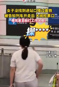 女子因错过高铁摔坏员工视频记录仪 情绪失控引发冲突