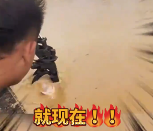 广西群众硬核展示挖掘机捞猪 操作过程类似"夹娃娃"