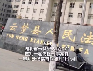 男子因门诊排队殴打医生获刑11个月