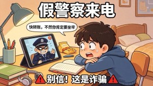 小学生在家上网遭遇假网警，姥爷银行卡7000余元被转走