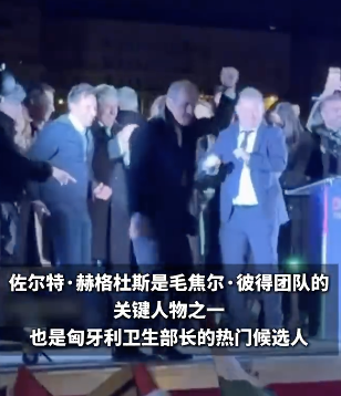 匈牙利卫生部长候选人胜选后热舞