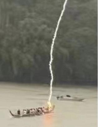 湘潭一男子划龙舟被雷击中落水失联 当地5月30日即出台禁划通告