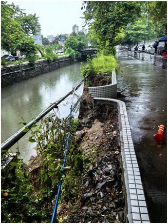 广州番禺洛浦街回应“河堤坍塌”