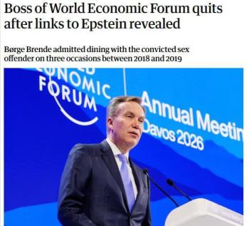 瑞士媒体称布伦德辞职关联爱泼斯坦案 独立审查启动