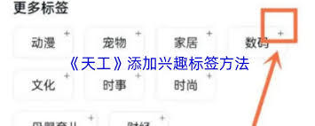 天工app如何选择兴趣标签