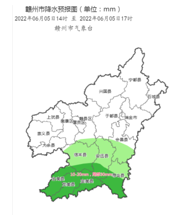 江西发布预警：赣州中南部可能发生洪水及山洪灾害
