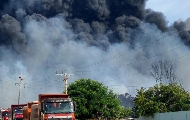 古巴储油基地大火仍在持续 4个储油罐受波及