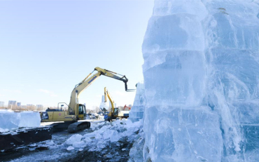 哈尔滨冰雪大世界存冰开始启用