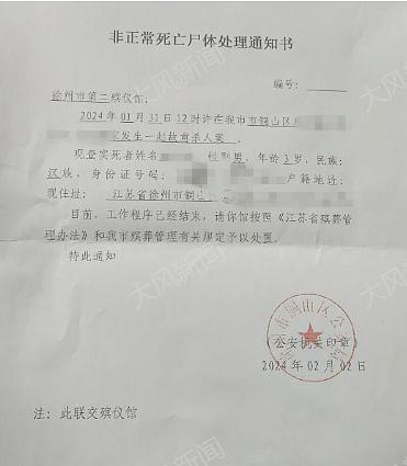 男子捂死发育迟缓的儿子 妻子发声：丈夫还长期家暴