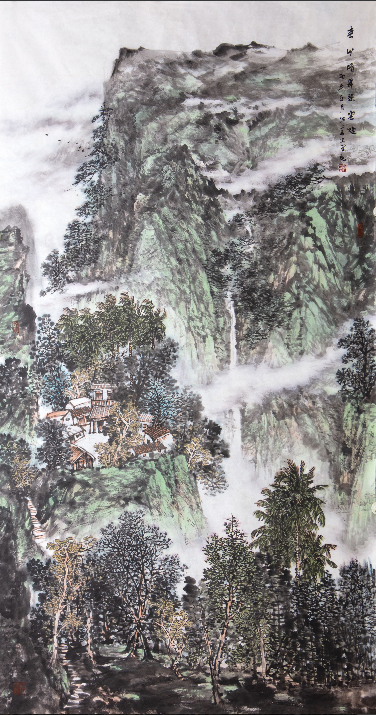 阮江华作品《春山晴翠染云烟》获特邀参加“第六届中国画展览”