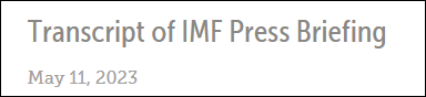 IMF警告美国债务危机 同时全球经济也会受其拖累