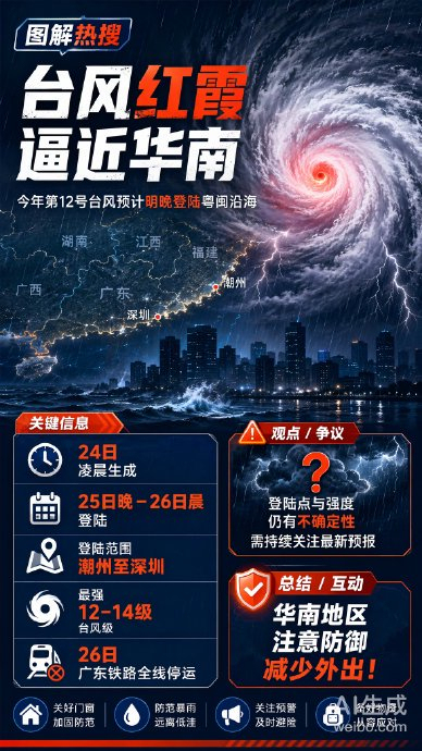 广东惠东仍处于“五停”措施状态 全面防御台风“红霞”