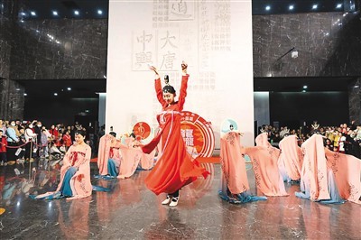 中国文字博物馆“一字千年·博物馆奇妙夜”现场。　　安阳市委宣传部供图