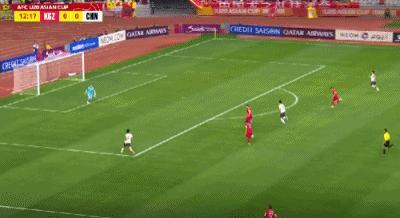 中国国青2-1领先吉尔吉斯斯坦队