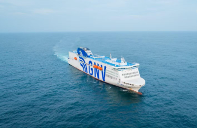 我國首艘自研大型出口雙燃料客滾船