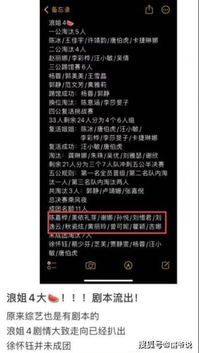 《浪姐4》成团名单曝光，谢娜成团不意外，意外的是居然有4位国外的姐姐