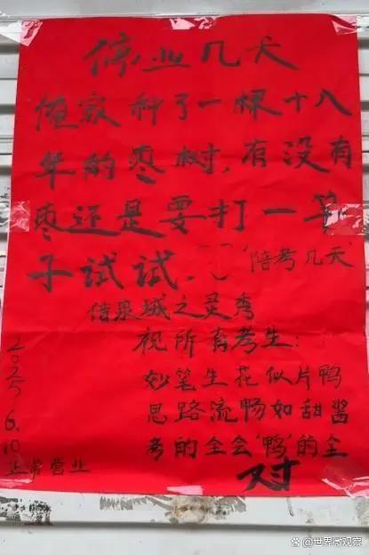 全网都在祝烤鸭店老板女儿夺魁 暖心陪考故事