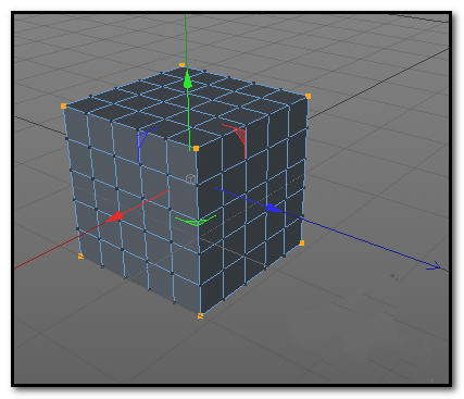 c4d立方体制作倒角