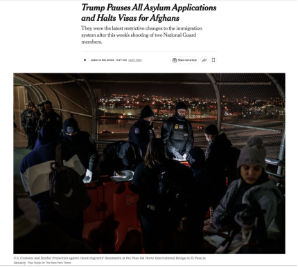 “永久暫停移民”再次“撕裂”美國社會