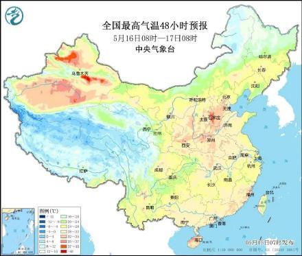 5月華北黃淮出現高溫是否異常？