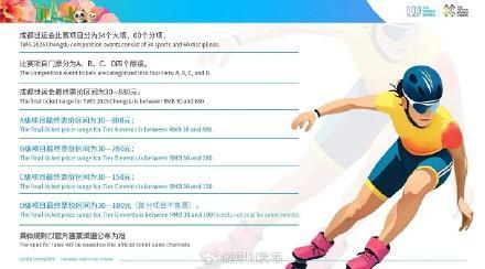 成都世运会比赛门票全球开售 票价30元起惠民亲民及著名光谱学家黄本立院士辞世 原