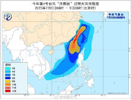 臺(tái)風(fēng)丹娜絲將橫掃浙閩臺(tái) 風(fēng)雨影響不確定性存