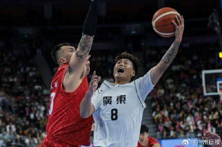 广东男篮轻取山东迎十五运会开门红 夺冠热门展现实力