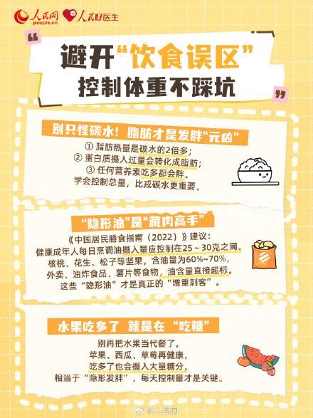 不同东说念主群怎么小心臃肿 减重指南请收好