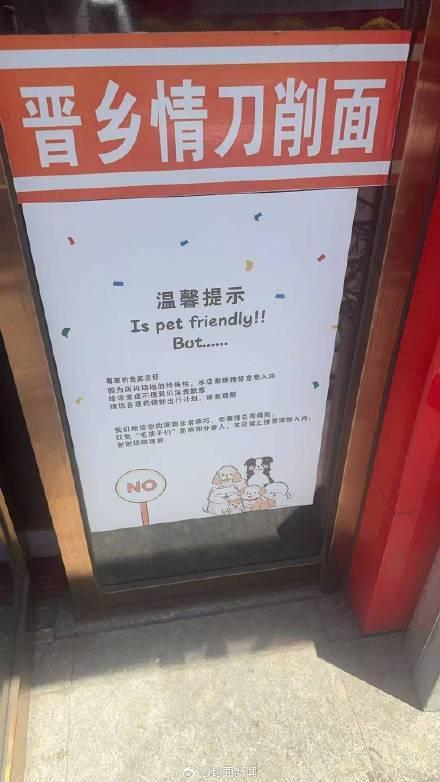 面馆因劝阻带宠物进店遭连续差评 店主回应与改进措施
