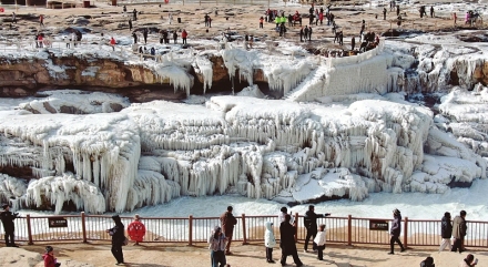 壶口冰瀑 冬日奇观