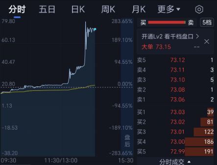 C沈鼓盘中大涨241% 两日四度触发临停