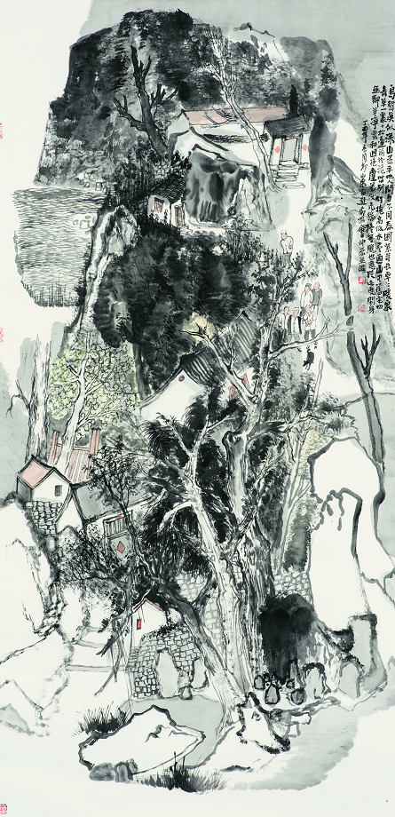 著名画家刘仲原受邀参展"喜迎二十大,翰墨颂盛世——水墨春韵 61