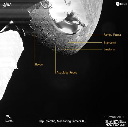 Raumsonde "BepiColombo" macht erste Bilder vom Merkur