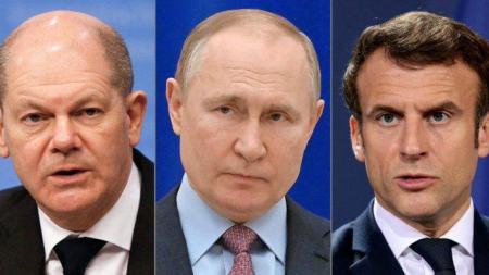 Telefonische Kontakte von Macron und Scholz mit Russlands Präsident Putin fortgesetzt