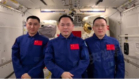 神二十一乘组在太空祝福中国航天 星辰大海梦成真