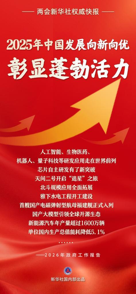 政府工作报告：2025年我国发展向新向优、彰显蓬勃活力