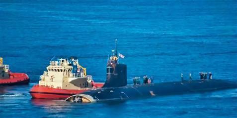 高清“断头”照曝光！美军南海碰撞核潜艇很受伤