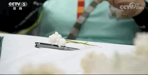 北京冬残奥会颁奖花束上比冬奥会多了朵小蓝花