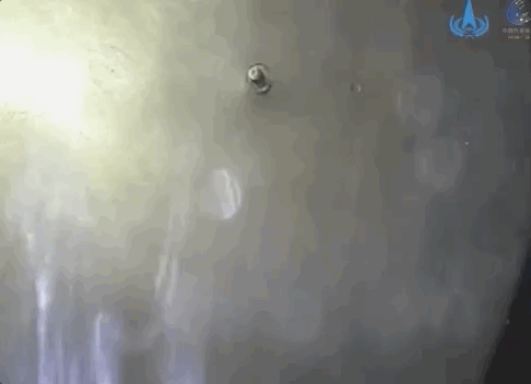 天问一号着陆过程两器分离和落火影像发布(图)