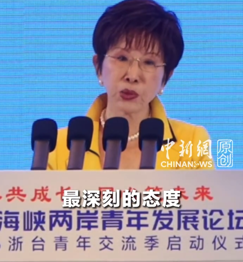 洪秀柱说两岸和平必须建立在统一上，没有统一就没有长久和平