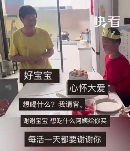 男孩生日许愿 吹蜡烛的瞬间我也笑了