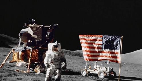 阿波罗登月被证实，印度月球飞行器照片，重现50多年前登月舱遗迹