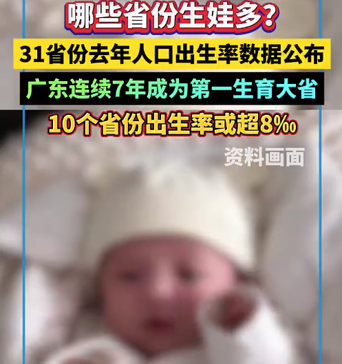 爱生娃的十大省份！十个省生了全国超一半的娃