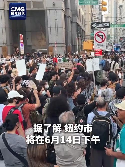 纽约举行更大规模示威 抗议搜捕非法移民