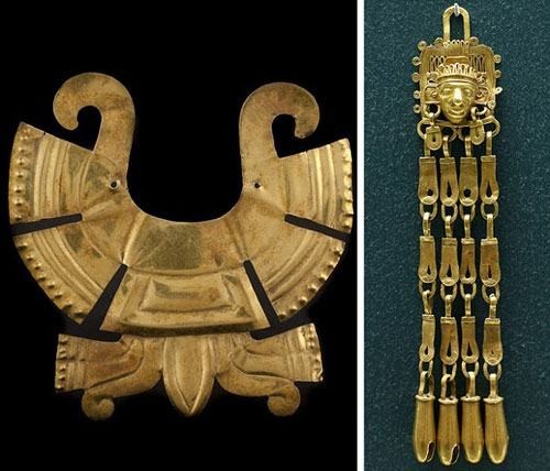 蒙特苏马时期的金质鼻饰（古墨西哥文明——阿兹特克帝国）