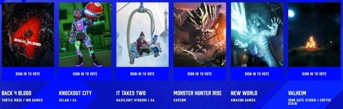 TGA 2021年度游戏颁奖典礼获奖名单汇总